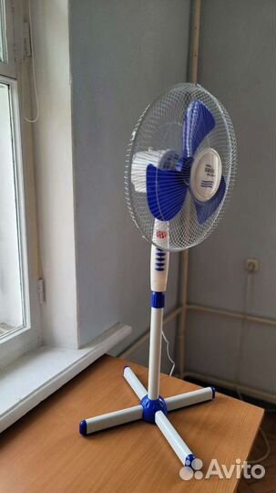 Вентилятор напольный с ночником, новый. Доставка
