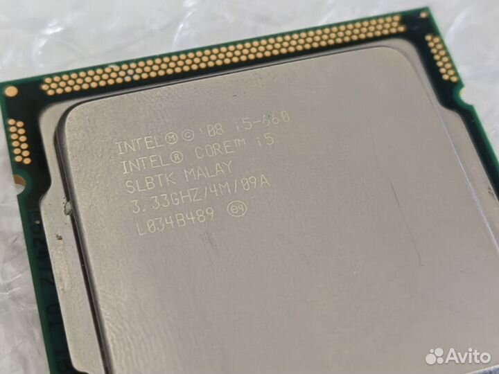 Процессор Intel core i5-660