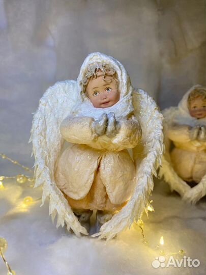 Ватная ёлочная игрушка 