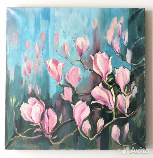 Картина маслом на холсте цветы