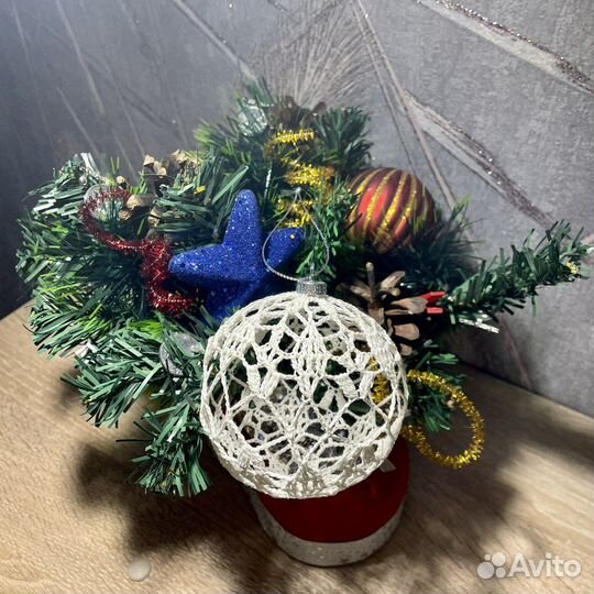Ёлочные новогодние шары ручной работы
