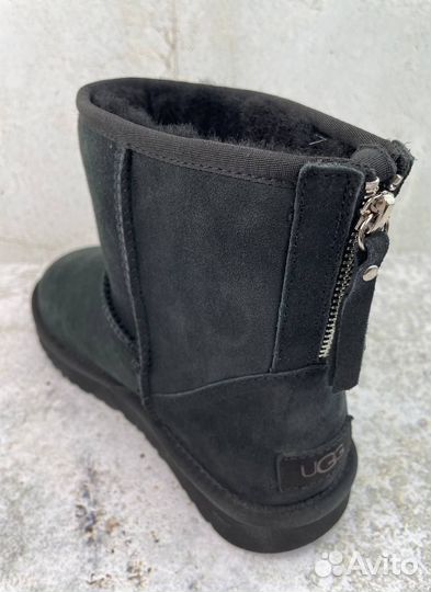 Ugg Classic Mini Zip II Black (Без Камней)