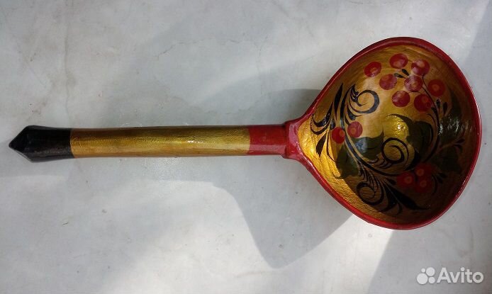 Суповые ложки хохлома, 5 шт., СССР