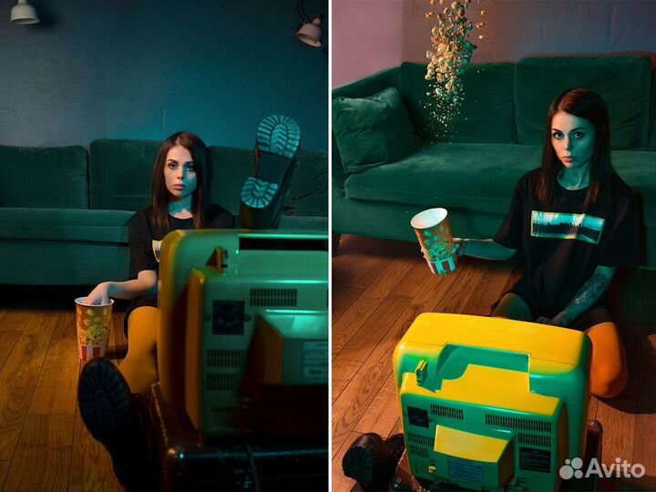 Фотограф, фотосессия в студии, прогулочная