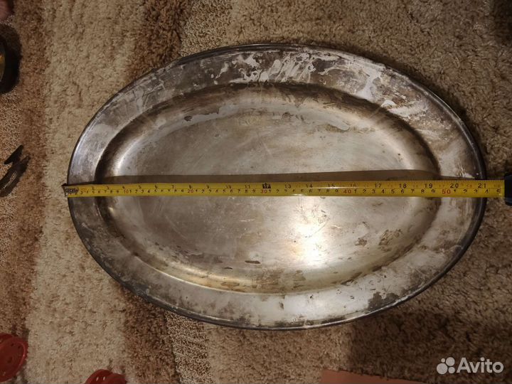 Блюдо мельхиор, ссср, Кольчугино