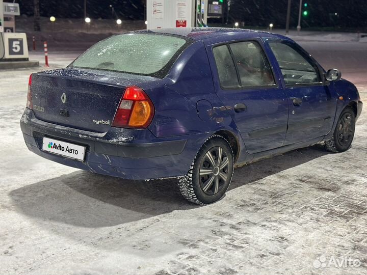 Renault Symbol 1.4 МТ, 2003, 190 000 км