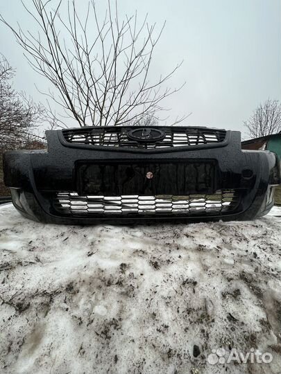 Передний бампер priora