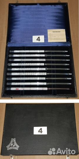 Набор термометров лабораторных фрг Германия