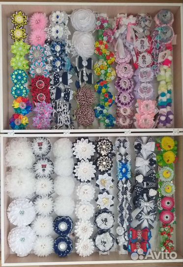 Бантики для девочек ручной работы