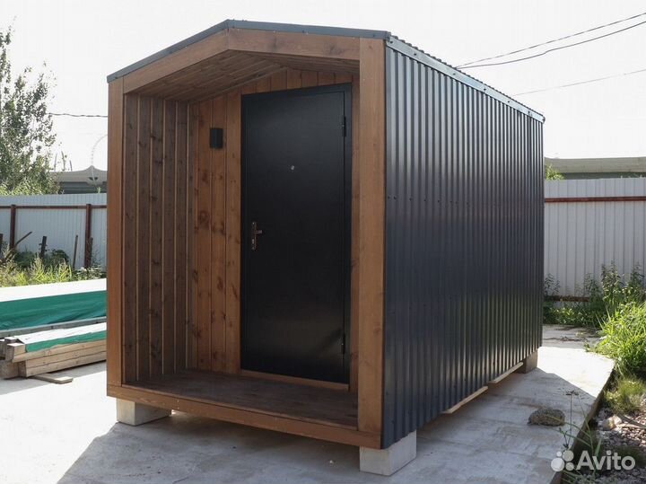 Хозблок бытовка из профнастила