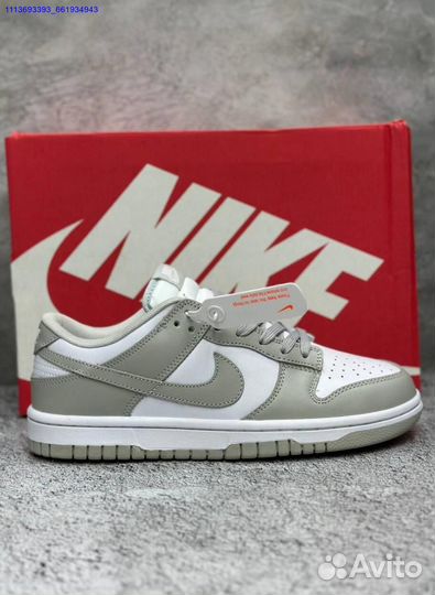 Кроссовки Nike Dunk Low White Grey 36-45