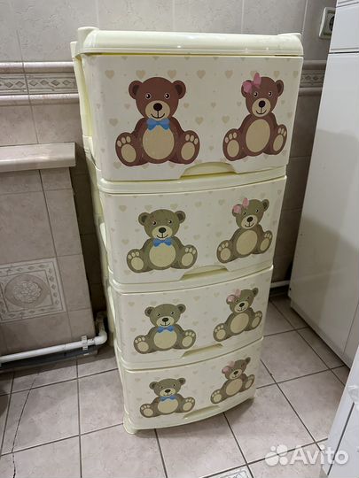 Комод детский пластиковый