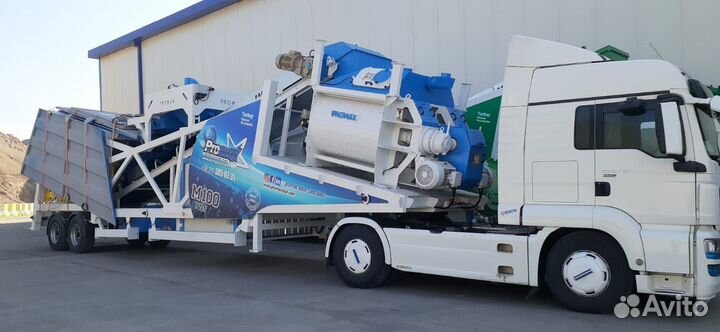 Мобильный бетонный завод Promax M100 TWN