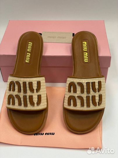 Шлепки женские MIU MIU