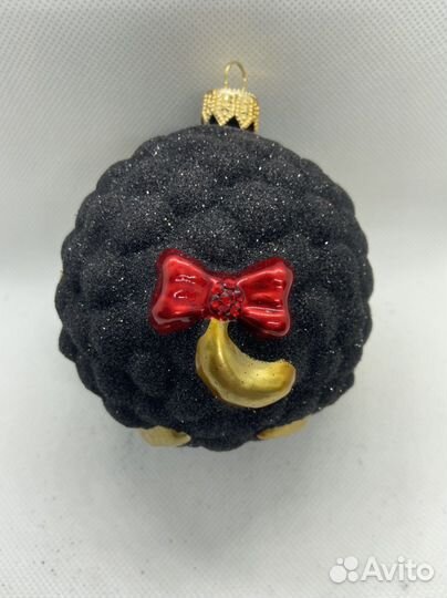 Елочная игрушка. Овечка. Польша. Стекло