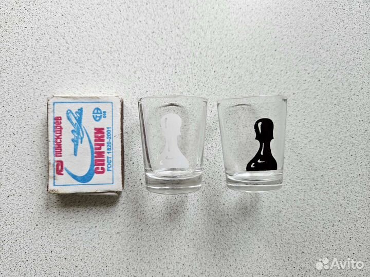 Шахматы. Набор рюмки