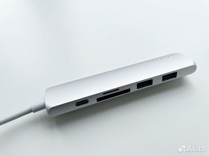 Satechi Slim Multiport V2, USB разветвитель цвет с