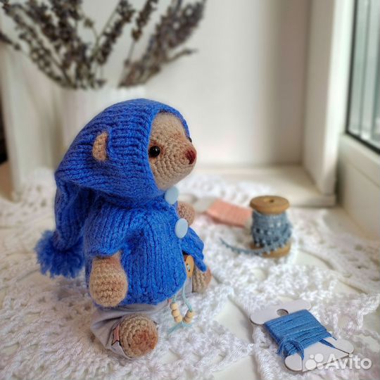 Вязаные игрушки медведь