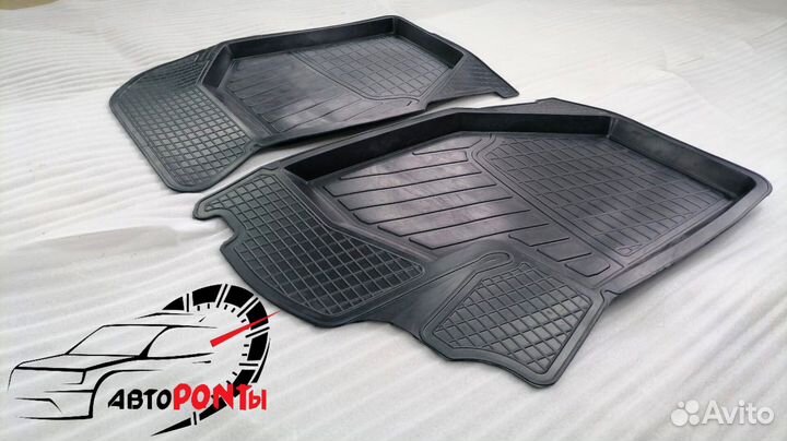 Коврики Гранта и Лада Калина резиновые передние