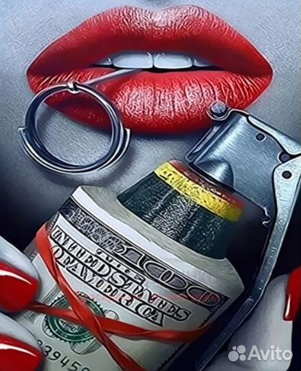 Картина по номерам 40x50 Девушка с гранатой