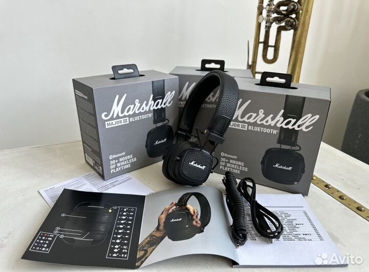 Наушники marshall major 3 bluetooth