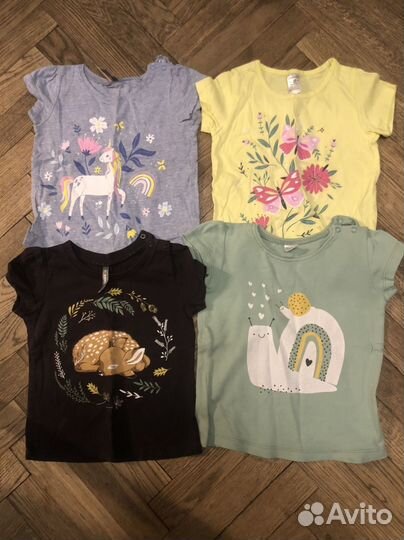 Большой пакет вещей для девочки 92