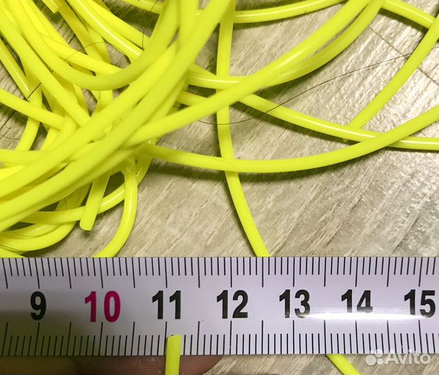 Кембрик рыболовный 1*2 флюоресцентный силикон 20м