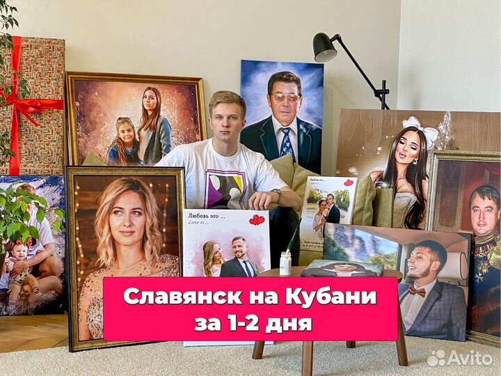 Портрет по фото, портрет на холсте