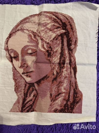 Картина вышитая крестом ручная работа