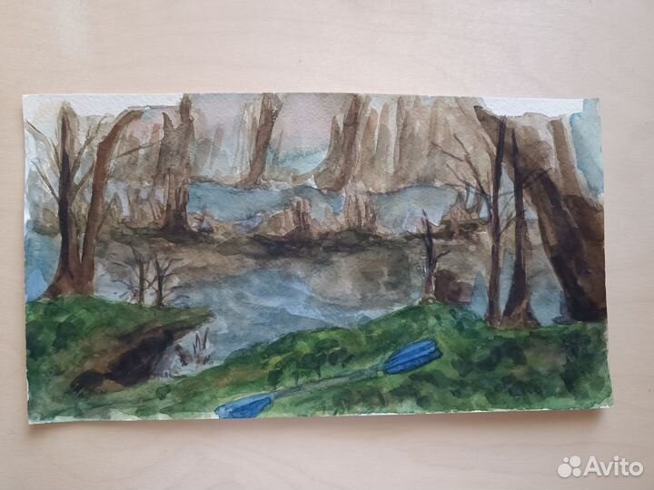 Этюд акварелью