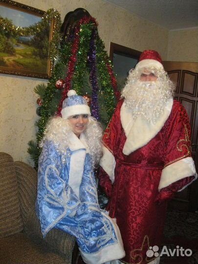 Костюм деда мороза и Снегурочки