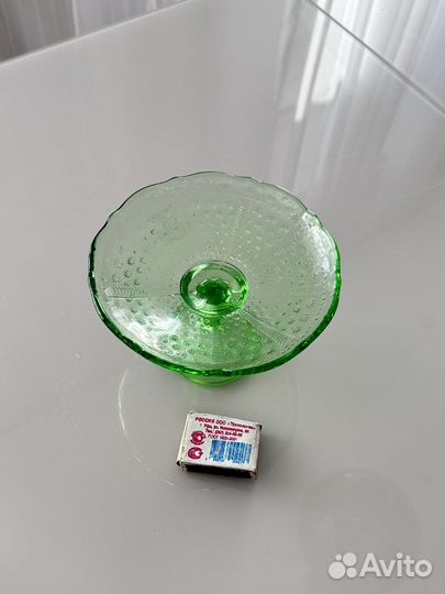 Ваза цветное стекло СССР для фруктов или конфет