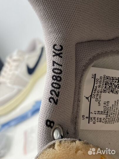 Union LA X Air Jordan 1 KO Low Sail Muslin