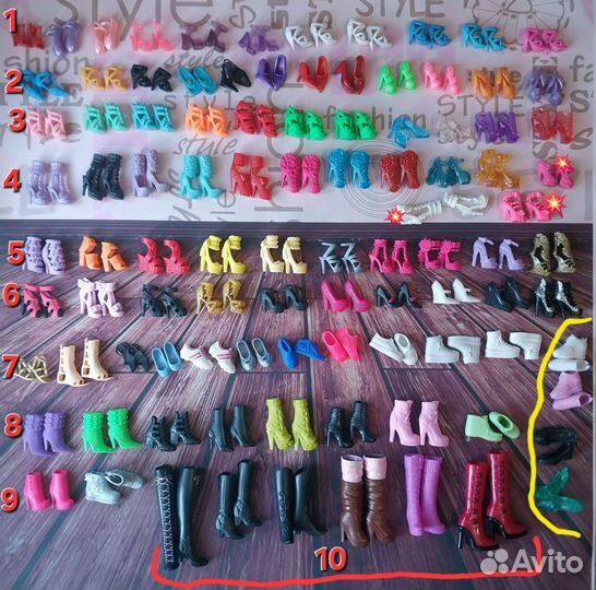 Обувь для кукол Барби Barbie