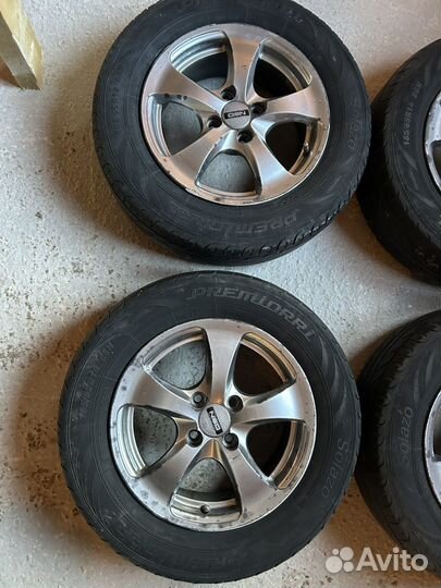 Литые диски R14 на ваз с резиной