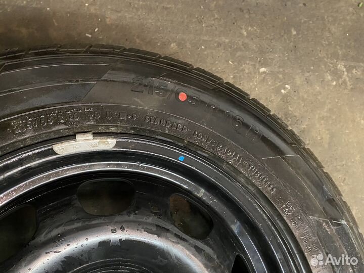 Колесо шина с диском 215/65/r16 Continental