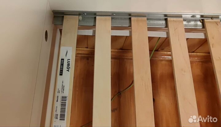 Детская кровать Икея Флакса с матрасом и полкой