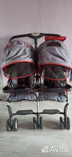 Коляска для двойни прогулочная