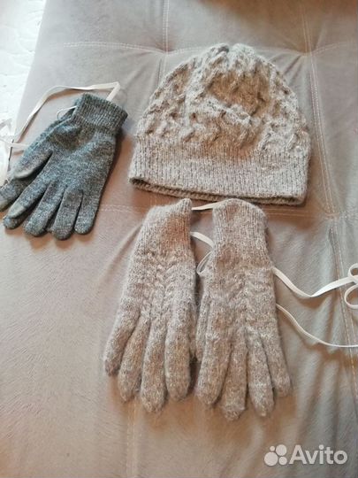 Комплект шапка перчатки