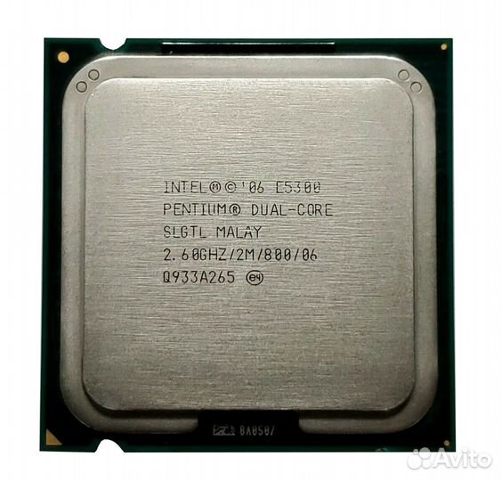 Процессор Intel Dual-Core E5300 slgtl 2.60 GHz