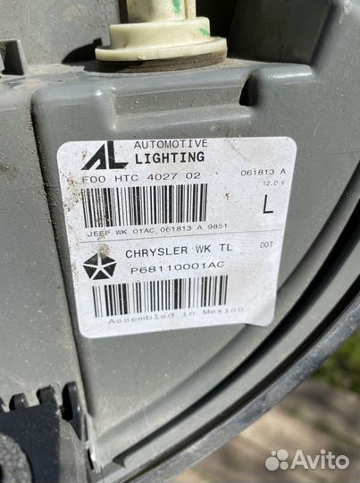 Задний левый фонарь Jeep Grand Cherokee WK2 2013