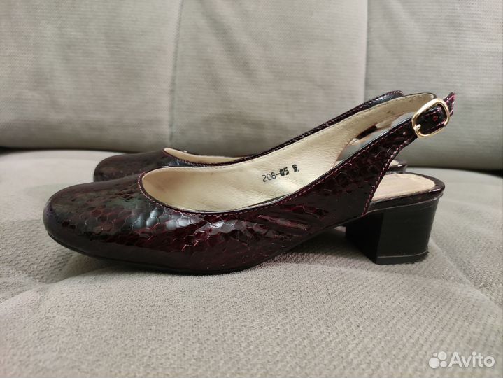Туфли-босоножки 36р. (Вишнёвые)