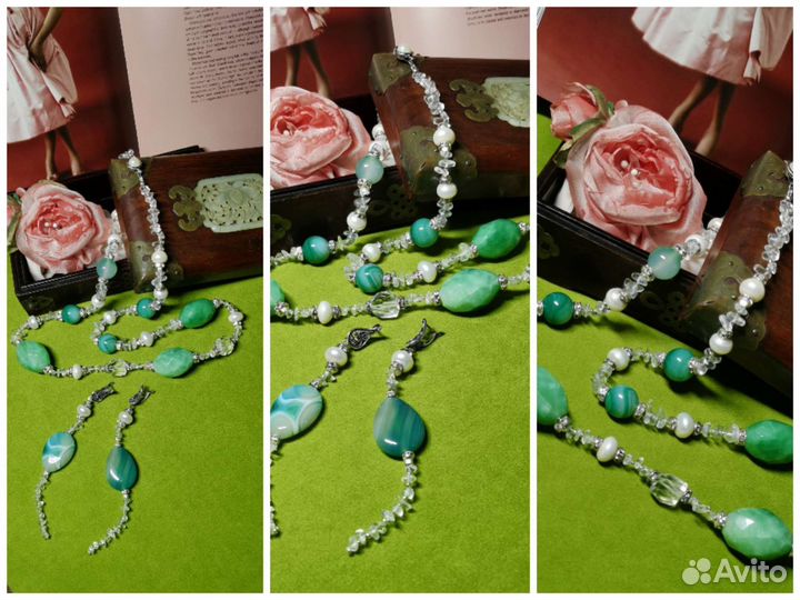 Подарки украшения для женщин, нат. камни