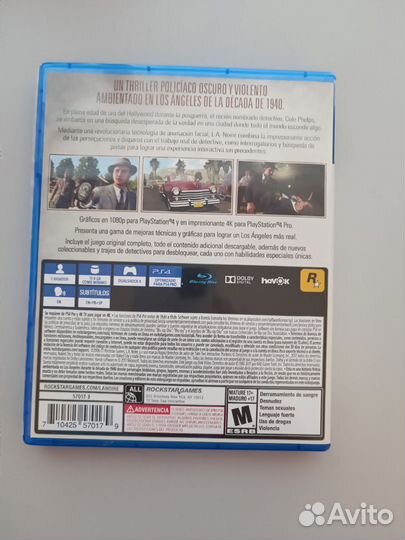 L a noire ps4
