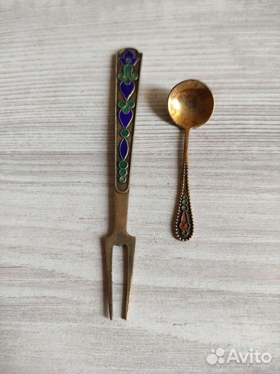 Вилка для лимона серебро