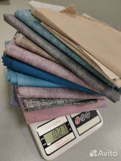 Лоскут однотонный весовой рукоделие пэчворк