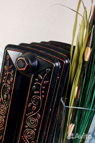 Декорирование и покраска чугунных радиаторов