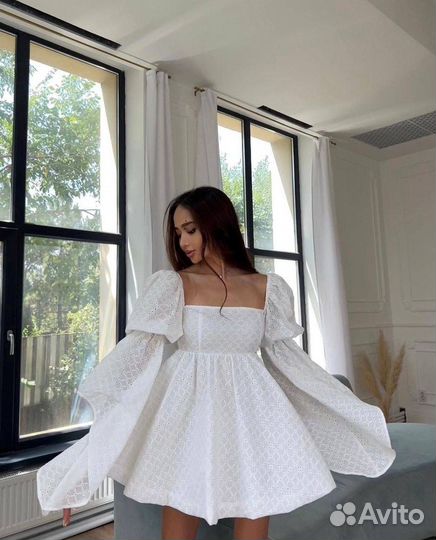 Платье белое летнее
