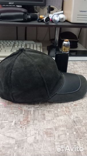 Кепка замшевая мужская р 55см