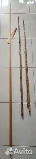 Удочка бамбуковая, телескопическая, леска поплавки